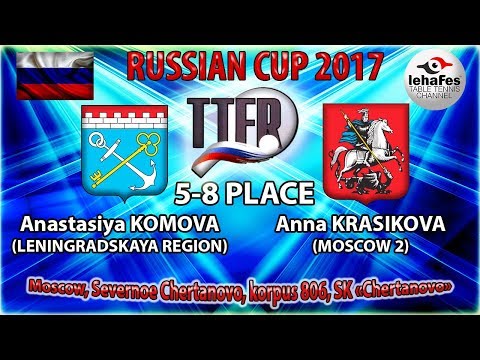 КУБОК РОССИИ-2017 Анастасия КОМОВА (R:1241) - Анна КРАСИКОВА (R:1142)