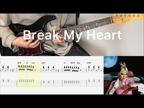 Dua Lipa - Break My Heart (guitar cover with tabs & chords)