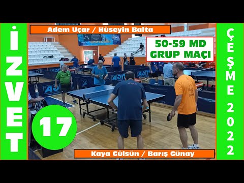 ÇEŞME 2022 | KAYA GÜLSÜN & BARIŞ GÜNAY - ADEM UÇAR & HÜSEYİN BALTA | 50-59 MD | GRUP MAÇI