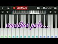 vanathai pola Bgm |piano tutorial