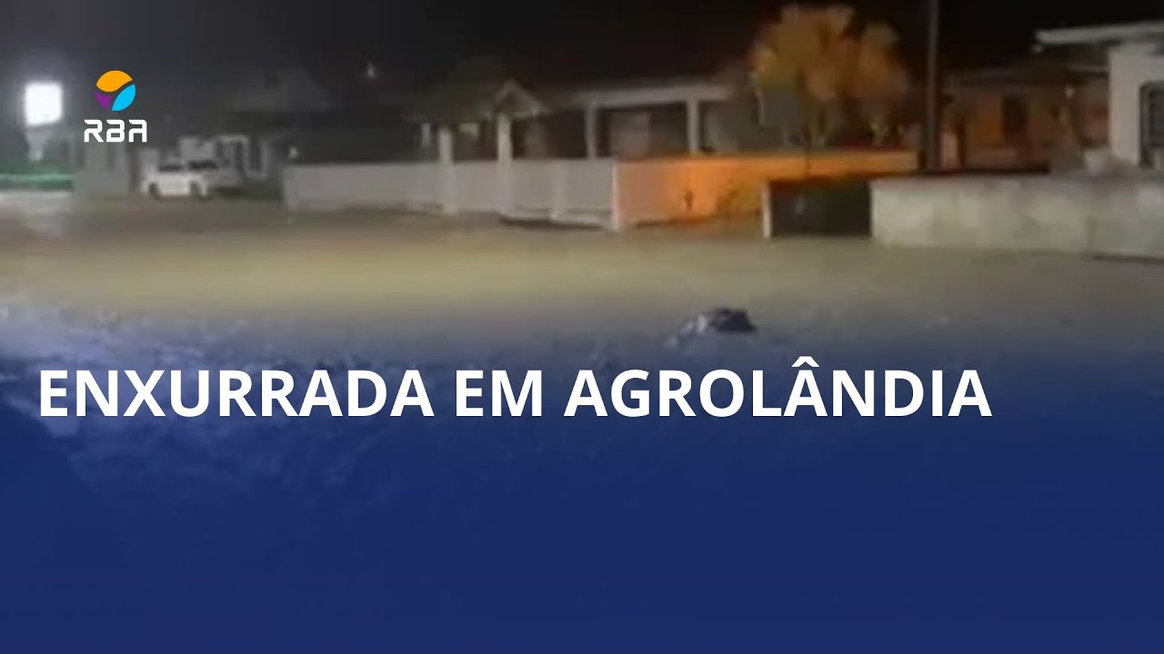 Chuva forte provoca enxurrada em Agrolândia