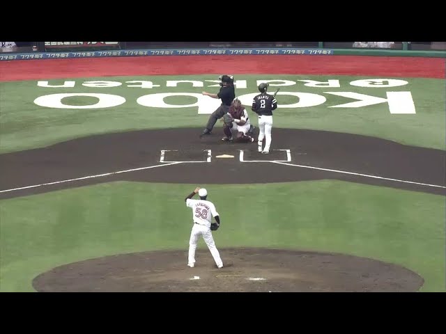 【6回表】イーグルス・辛島 内角にズバッと正確に!! 直球で見逃し三振!! 2016/9/4 E-H