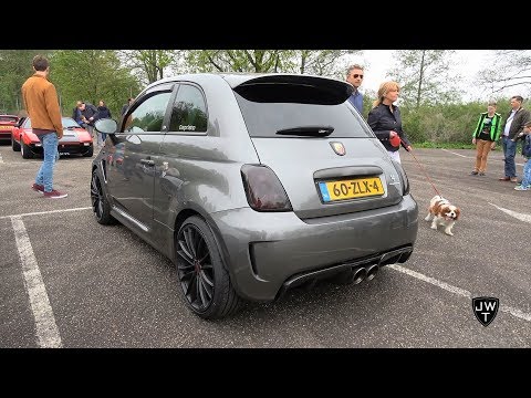 INSANELY LOUD Fiat Abarth 595 w/ Capristo Exhaust System! BANGS & Acceleration SOUNDS!