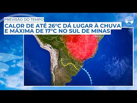 Calor de até 26°C dá lugar à chuva e máxima de 17°C no Sul de Minas; veja a previsão