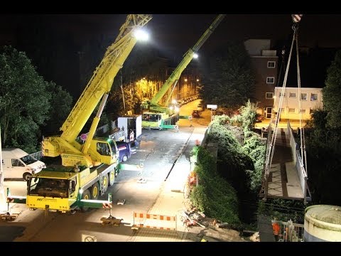 Janson Bridging: Aufbau einer Behelfsbrücke mit HKV in Aachen