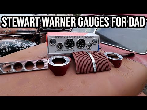 Dad's Daily 1947 Ford Gets A Dash Full Of Stewart Warner Gauges!!!