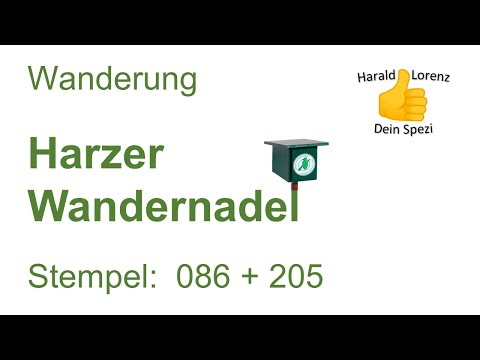 Harzer Wandernadel: Stempel 086 und 205