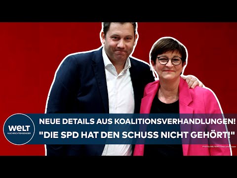 DEUTSCHLAND: Neue Details aus den Koalitionsverhandlungen! "Die SPD hat den Schuss nicht gehört!"