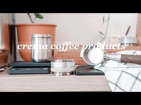 crema coffee products unboxing + first use | relaxing video