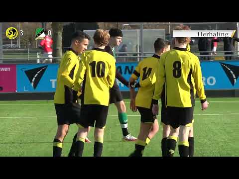 20220211-12 Korte impressie SV Nootdorp JO15-1 - DHC JO15-2 Uitslag 6-1 - Kampioen Hoofdklasse B