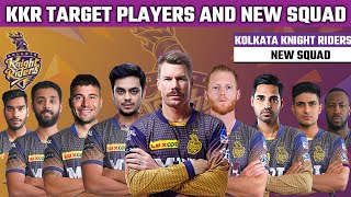 IPL 2022 : KKR Squad 2022 | KKR Target Players 2022 Mega Auction | Kolkata Knight Riders Squad 2022