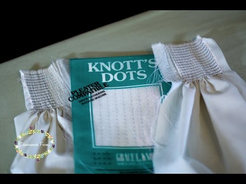 how to pleat by dots for smocking