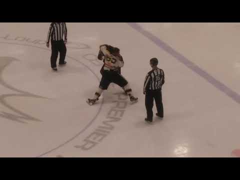 Fight/Bagarre Dave Hamel vs Samuel Levesque 1 mars 2019