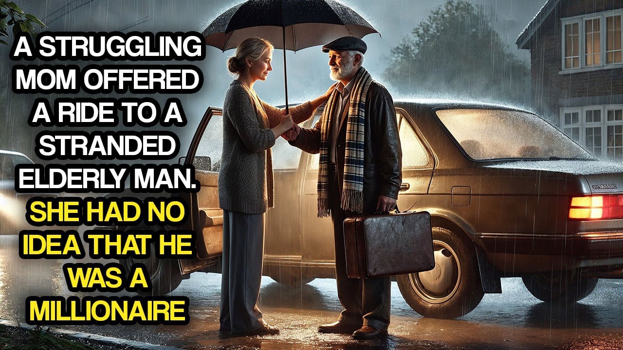 A Struggling Mom Offered a Ride to a Stranded Elderly Man. She Had No Idea That He Was A Millionaire