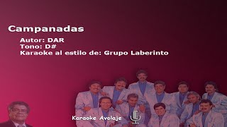 Campanadas   Grupo Laberinto   Karaoke  Tono D#