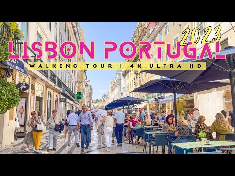 LISBON, PORTUGAL WALKING TOUR - STREETS OF LISBON | Walking Tour  2023 [4K ULTRA HD]
