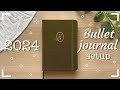 2024 bullet journal setup  - Minimalist and easy 🌿 - Beginner friendly - Starting a new notebook