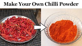 You Can Do It - How To Make Chilli Powder From Harvested Chilli Peppers / Chillies