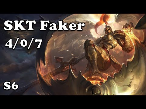 9: SKT T1 Faker Kayle Mid VS The Shy Quinn S6 League of legends Master Ranked