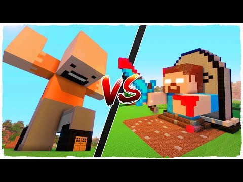 NOTCH house vs HEROBRINE house - MINECRAFT