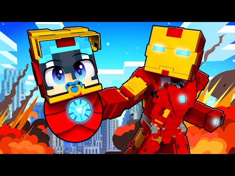 Minecraft'ta IRON MAN Tarafından Evlat Edildim!