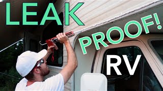 Resealing the RV Exterior Using a Solvent Based Caulk