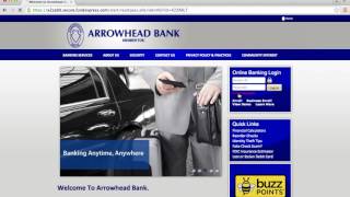 Arrowhead Bank Online Banking Login Instructions