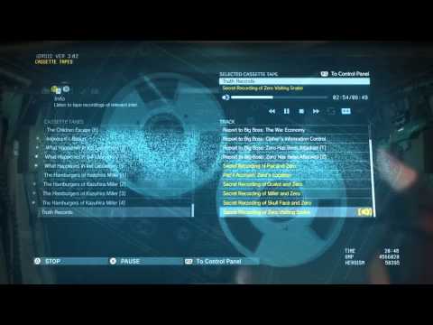 MGS V: Secret recording Zero visits Snake