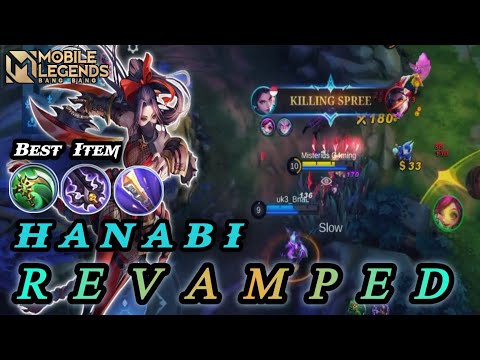 Hanabi Revamped Gameplay New Best Item Build Hero (Misterius Gaming) - Mobile Legends Bang-bang