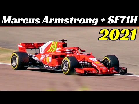 Marcus Armstrong Test the 2018 Ferrari F1 SF71H - April 8, 2021 - Fiorano Circuit - V6 Turbo Sound!