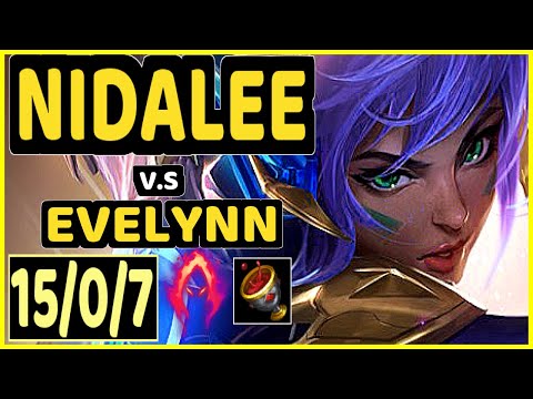 SEVENARMY (NIDALEE) vs EVELYNN - 15/0/7 KDA JUNGLE GAMEPLAY - EUW Ranked GRANDMASTER