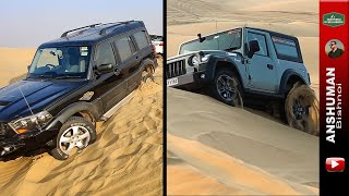 Sand dunes offroading with Thar Diesel & Petrol, Fortuner, Scorpio 4wd, Pajero Sport