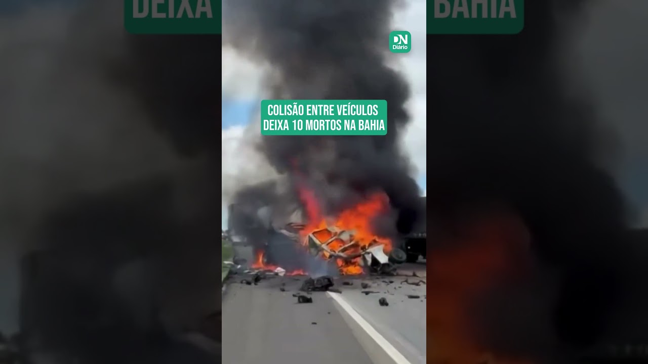 Imagem da notícia Colisão frontal entre dois veículos deixa 10 mortos no sul da Bahia