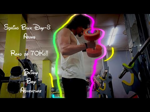 Spring Bulk Day 9-Arms💪 | Road to 70Kg