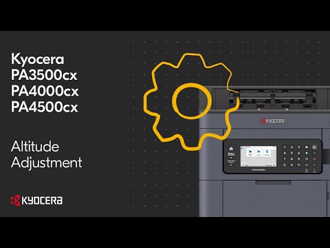 Kyocera PA4000cx — настройка высоты