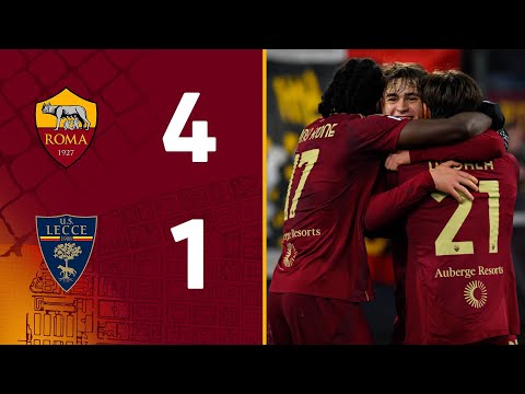 ROMA 4-1 LECCE | SERIE A HIGHLIGHTS 2024-25