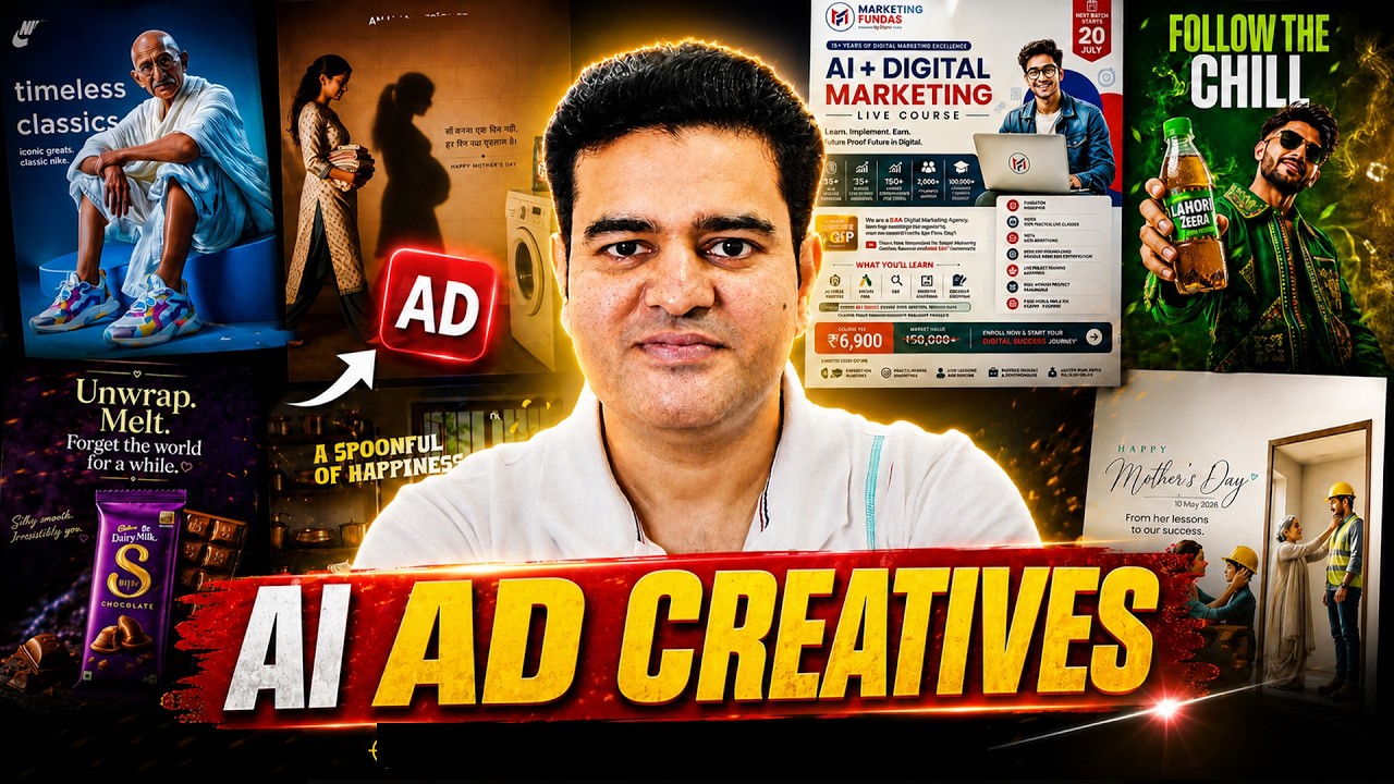 Create AD Creatives Using AI FREE | Meta Ads Creatives Practical Tutorial 2026 | #adcreatives