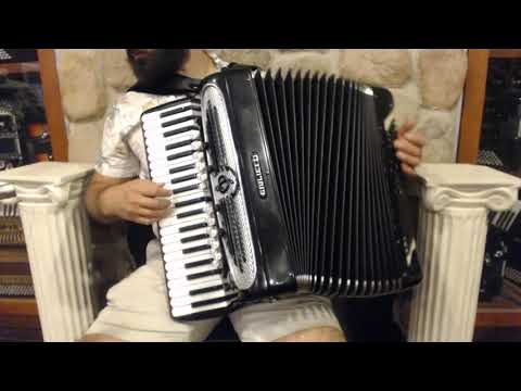 4855 - Black Giulietti Orchestra Model Piano Accordion LMMH 41 120 $2999
