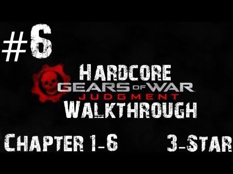Gears Of War Judgment - Hardcore Walkthrough - Chapter 1 - Part 6 - East Wing - 3 Stars