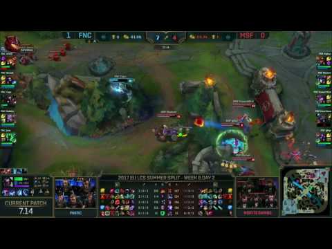 EU LCS Week 8: Fnatic vs Misfits