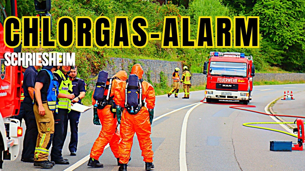 Chlorgasaustritt im Waldschwimmbad in Schriesheim