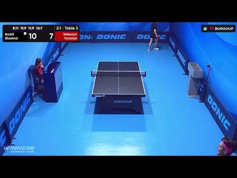 12:50 Andrii Shamrai - Valentyn Yunchyk 07.10.2023 TT Euro.Cup Ukraine Star. TABLE 3
