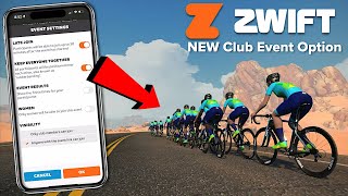 NEW Zwift "Keep Everyone Together" Option in Club Rides // Swift Zwift Tip!