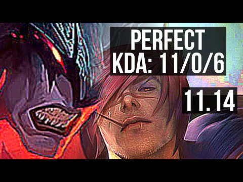 AATROX vs SETT (TOP) | 11/0/6, 1400+ games, 6 solo kills, Legendary | EUW Grandmaster | v11.14