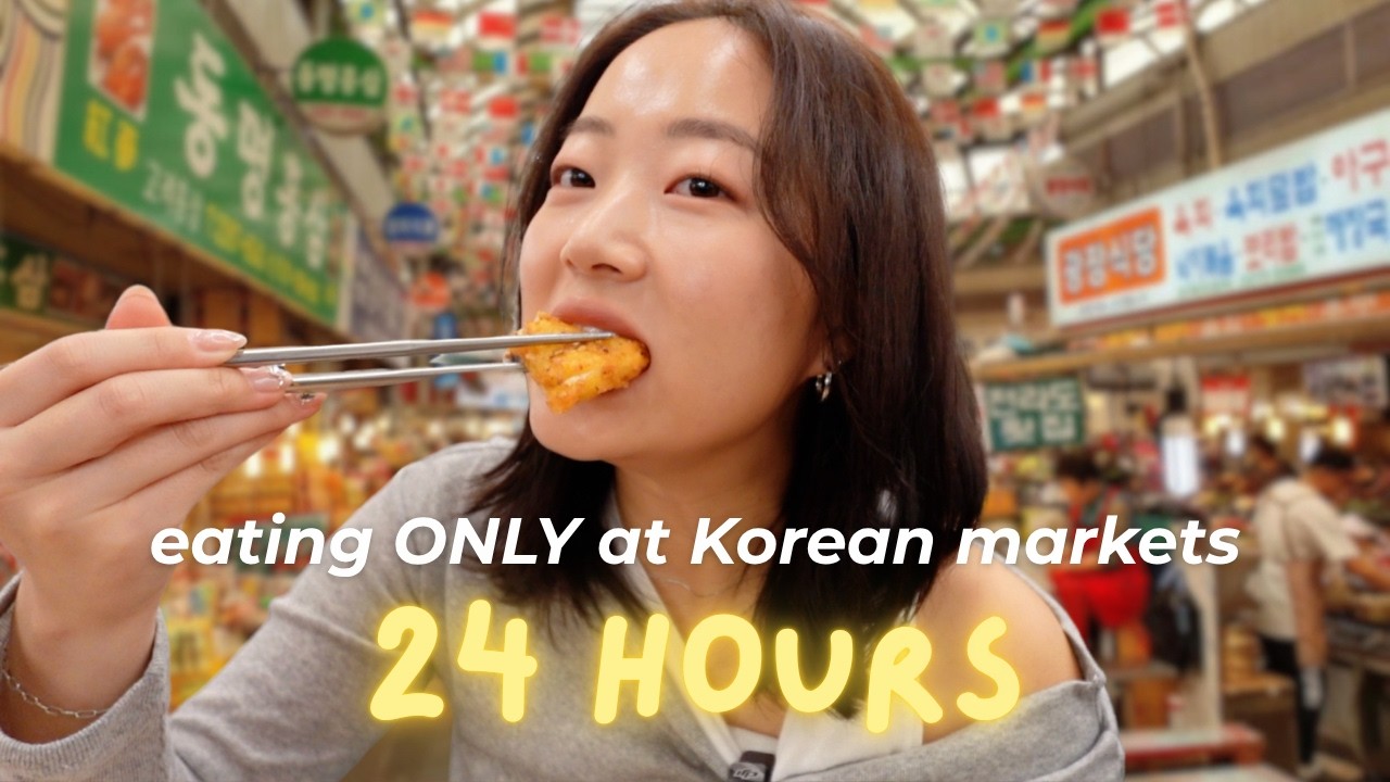 Eating ONLY at Korean Markets for 24 HOURS