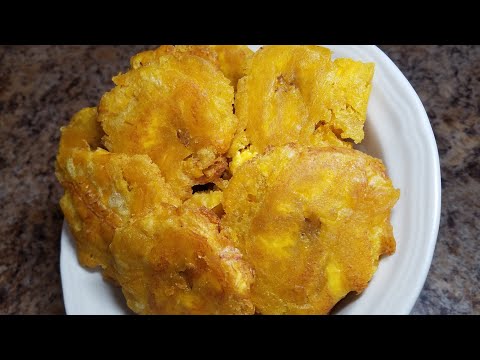 Crushed Green Plantains|| How to fry Green Plantains|| Cally J's Kitchen