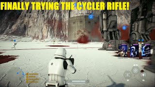 Star Wars Battlefront 2 - FINALLY using the Semi new Cycler rifle! This gun is AMAZING! JK