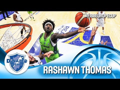 Rashawn Thomas scored sensational 40 POINTS! / 16 Rebounds  - Dinamo Sassari vs. ZZ Leiden