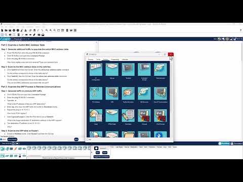 CCNA1-ITNv7 - 9.2.9 Packet Tracer - Examine the ARP Table