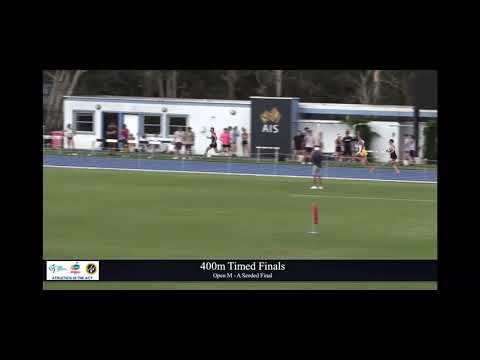 Men's 400m ACT State Championships Timed Final 1 (28/1/23)